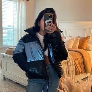 Juicy Couture Metallic Puffer Jacket